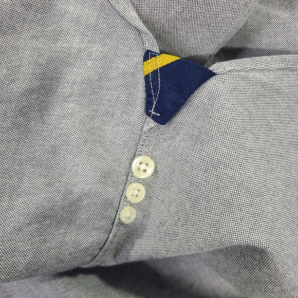 Ralph Lauren Mens Large Button Down Shirt LS Gray Flesh Pony - Picture 11 of 14